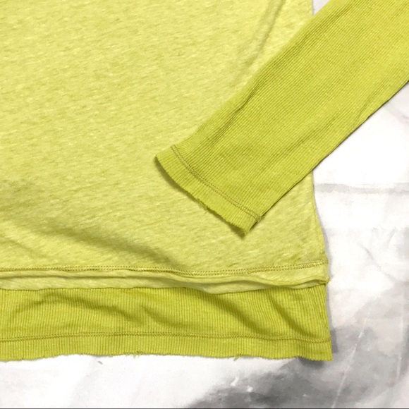 Free People Long Sleeve Magic Lime Top 🍈 - Picture 4 of 5
